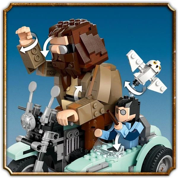 Конструктор LEGO Harry Potter Поїздка Геґріда й Гаррі на мотоциклі 617 деталей (76443) - изображение 7