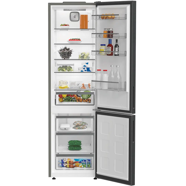 Холодильник Whirlpool WHK25404XBR5E з нижн. мороз., 203.5x60х66.3, холод.відд.-231л, мороз.відд.-104л, 2дв., А++, NF, інв., зона нульова, сірий - зображення 4