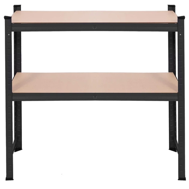 Стелаж металевий Springos HA5261 з 5 полицями до гаража підвалу Чорний 150 x 75 x 30 см (5907719476308) - зображення 5