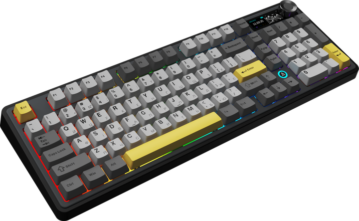 Клавиатура AJAZZ AK980 V2 Gift Switch V2 Black/Grey/Yellow (AK980-V2-G-BGY) - изображение 5