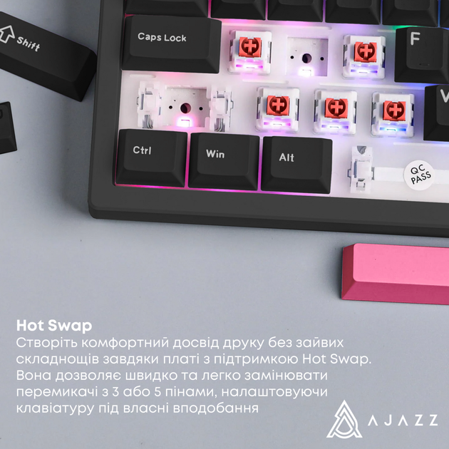 Клавиатура AJAZZ AK980 Red Switch Black (AK980-R-BR) - изображение 10