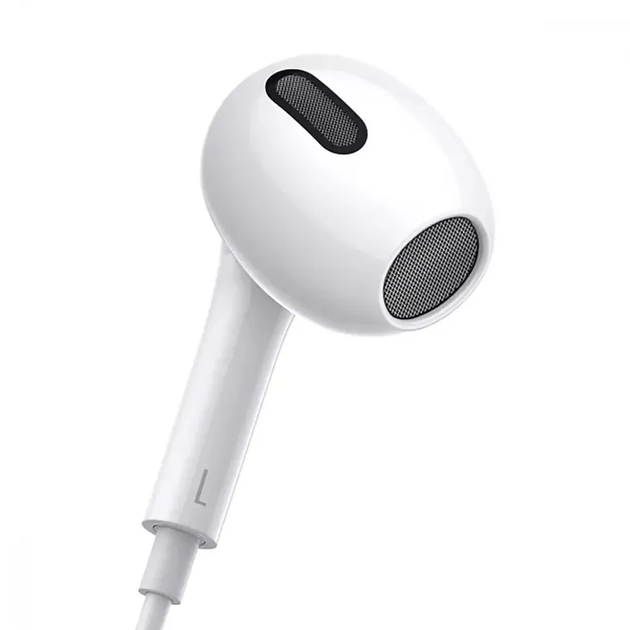 Наушники ведущие с микрофоном Baseus Encok CZ19 белые разъем USB Type-C с регулятором громкости - изображение 3