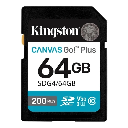 Карта пам'яті SDXC, 64Gb, Canvas Go! Plus Kingston (teh0024475) - Фото 1 Карта пам'яті SDXC, 64Gb, Canvas Go! Plus Kingston (teh0024475) - зображення 1