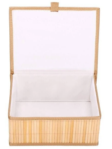 Органайзер з бамбуку Springos HA0153 набір 3 контейнерів світло-коричневий (5907719473963) - зображення 6