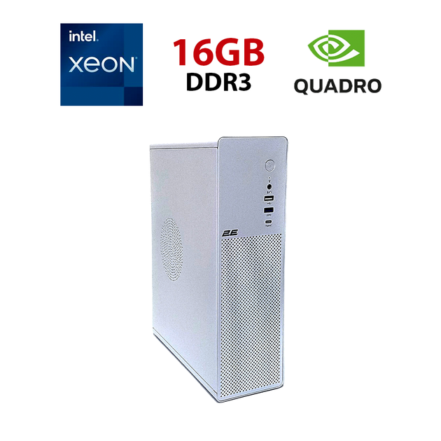 Рабочая станция 2E 2E-V90W-400 Tower / Intel Xeon E5-2650 V2 (8 (16) ядер по 2.6-3.4 GHz) / 16 GB DDR3 / 256 GB SSD NVMe / nVidia Quadro P400, 2 GB GDDR5, 64-bit / Win 10 non Lic б/у - Фото 1 Рабочая станция 2E 2E-V90W-400 Tower / Intel Xeon E5-2650 V2 (8 (16) ядер по 2.6-3.4 GHz) / 16 GB DDR3 / 256 GB SSD NVMe / nVidia Quadro P400, 2 GB GDDR5, 64-bit / Win 10 non Lic б/у - изображение 1