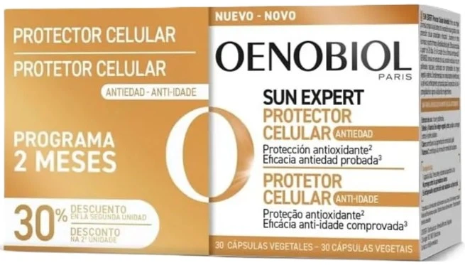 Дієтична добавка Oenobiol Sun Expert Cellular Anti-Aging Protector 60 капсул (8713304956851) - зображення 1