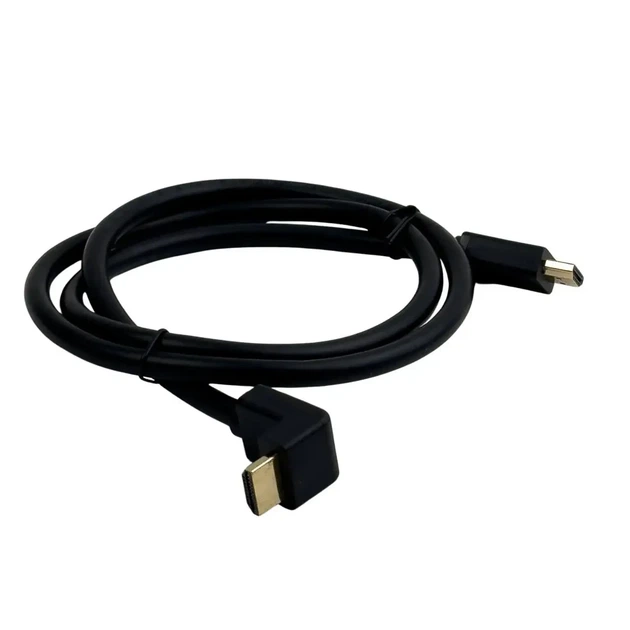 Кабель UGREEN HDMI 4K Cable Male to Male 90 Degree Black 1м - Фото 2 Кабель UGREEN HDMI 4K Cable Male to Male 90 Degree Black 1м - зображення 2