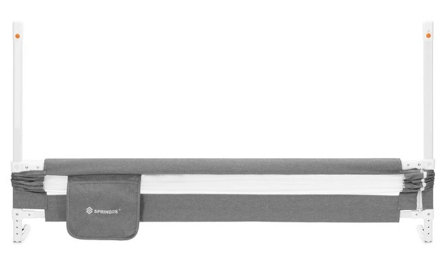 Barierka ochronna na łóżko Springos HA7527 szara 160 cm (5908455305518) - obraz 2