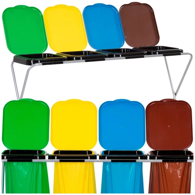 Stojak na worki do segregacji śmieci SPRINGOS HA1109 (5908455307291) - obraz 2