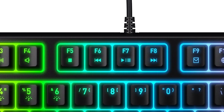 Klawiatura przewodowa Cherry Xtrfy K4V2 RGB TKL Cherry MX2A Red USB Black (CX-K4V2-RGB-TKL-R-UK) - obraz 3