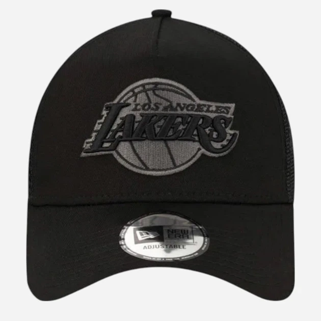 Czapka z daszkiem z siatką New Era Bob Logo 9Forty Trucker Lakers 12523911 One Size Czarna - obraz 3
