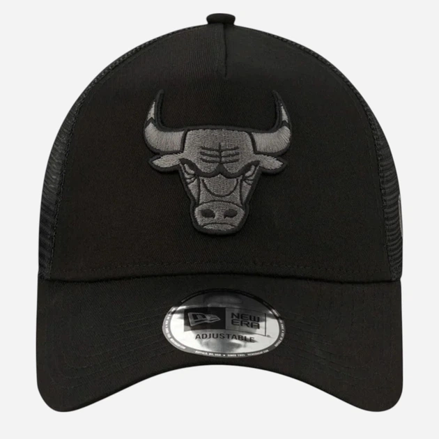 Czapka z daszkiem z siatką New Era Bob Logo 9Forty Trucker Bulls 12523913 One Size Czarna - obraz 3
