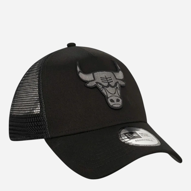 Czapka z daszkiem z siatką New Era Bob Logo 9Forty Trucker Bulls 12523913 One Size Czarna - obraz 4