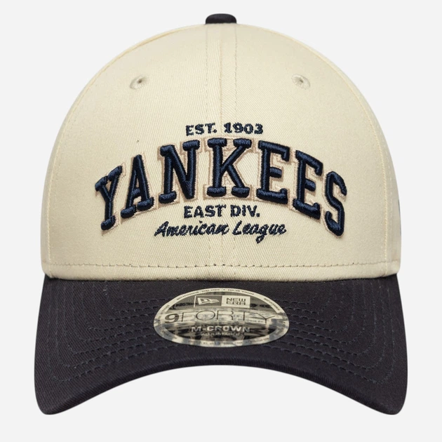 Czapka z daszkiem bejsbolówka New Era Wordmark 940 Mc Nyy 60771808 One Size Kremowy/Granatowy - obraz 3