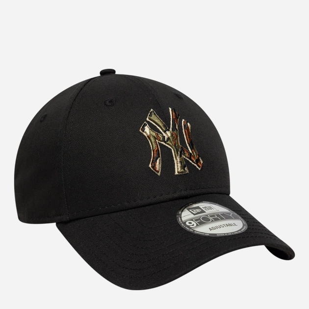 Czapka z daszkiem bejsbolówka New Era Outline Camo 940 Nyy 60771853 One Size Czarna - obraz 4