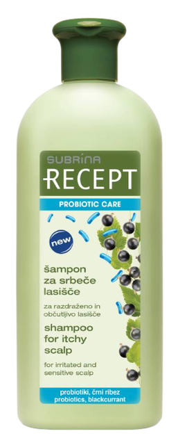 Шампунь для волосся Subrina Professional Recept Probiotic Care проти свербіння та подразнення шкіри голови 400 мл (3838980606069) - зображення 1