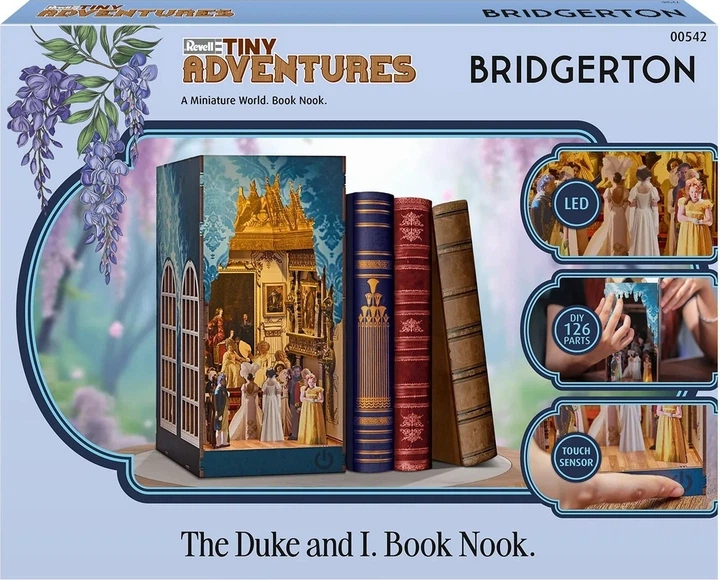 Пазл Revell Tiny Adventures - Bridgerton "The Duke and I" (Book Nook) 126 елементів (4009803005423) - зображення 5