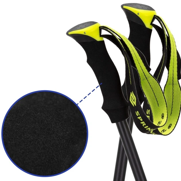 Kije trekkingowe Springos CS0176 składane z trzema nakładkami (5908455308038) - obraz 6