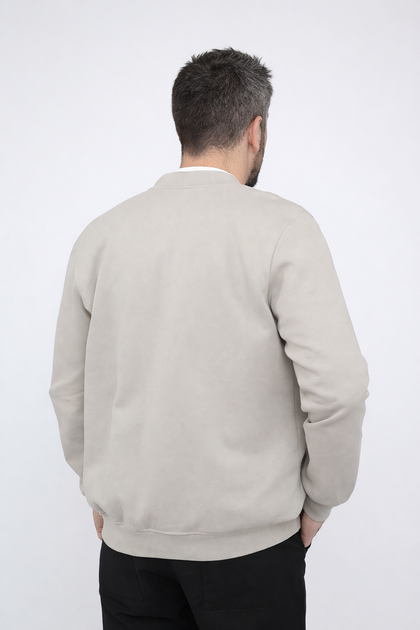 Кофта на блискавці чоловіча M колір сірий YUKI ЦБ-00290890 - Фото 7 Кофта на блискавці чоловіча M колір сірий YUKI ЦБ-00290890 - зображення 7