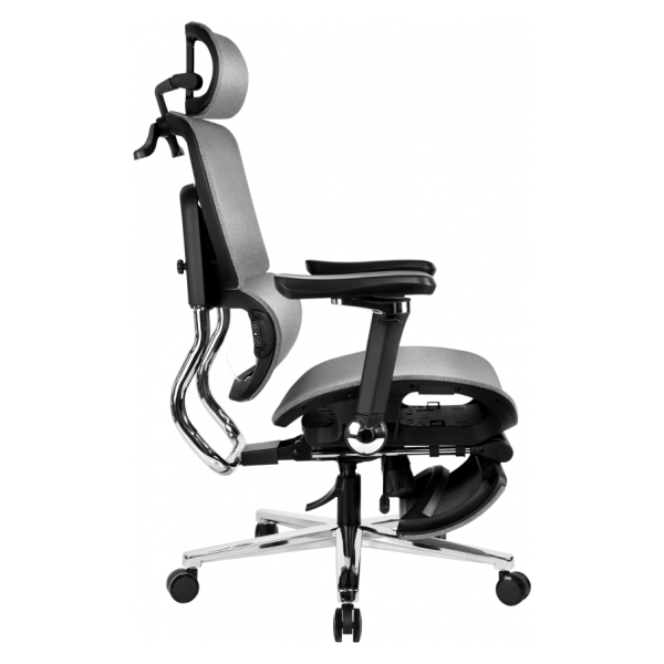 Офисное эргономичное кресло GT Racer B-574 Gray - изображение 5