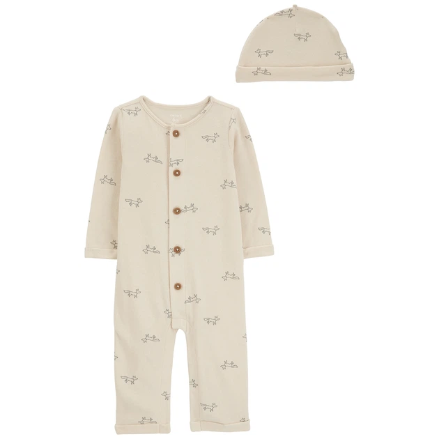 Чоловічок з шапочкою Carter`s для хлопчика 69-72 см (1R559210_9M) - Фото 1 Чоловічок з шапочкою Carter`s для хлопчика 69-72 см (1R559210_9M) - изображение 1
