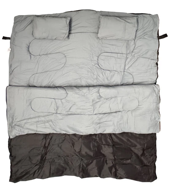 Śpiwór podwójny Bass Polska 220 x 150 cm BH 41996 Czarny (5902067629284) - obraz 2