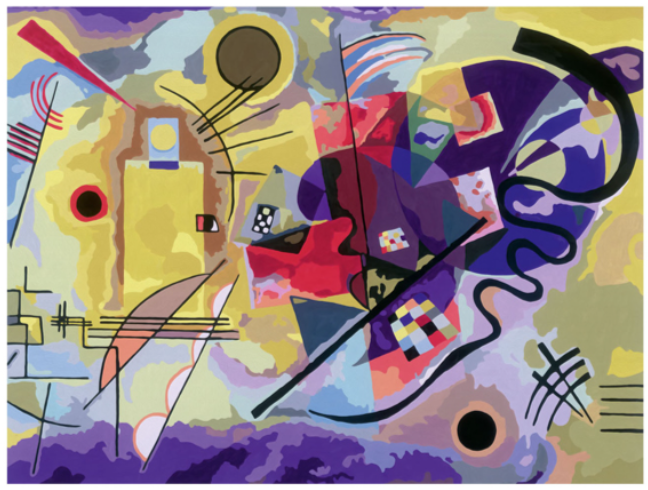 Картина за номерами Ravensburger CreArt Серія B мистецької колекції Кандинський Yellow-Red-Blue (4005556236503) - зображення 2