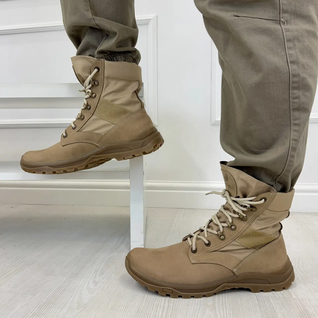 Берцы мужские Vasha Para 44 бежевые СЛ50532 - изображение 6