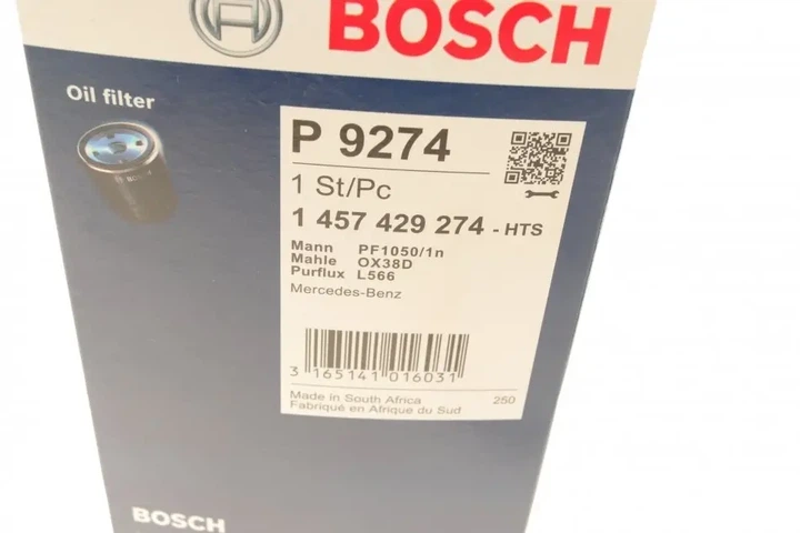 Фільтр масляний MB OM601-602 BOSCH 1 457 429 274 - зображення 6