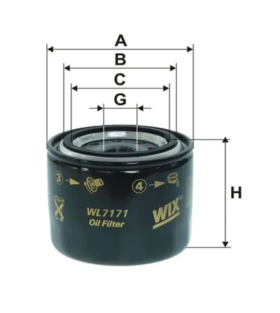 Фільтр масляний Kia Ceed 1.4-1.6/Mazda 626/3/6 2.0D 86-10 WIX FILTERS WL7171 - Фото 1 Фільтр масляний Kia Ceed 1.4-1.6/Mazda 626/3/6 2.0D 86-10 WIX FILTERS WL7171 - изображение 1