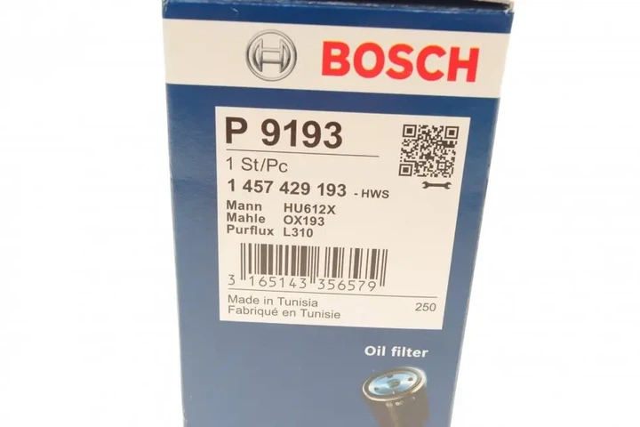 Фільтр масляний Citroen Berlingo/Peugeot Partner 1.4/1.6 BOSCH 1457429193 - изображение 6