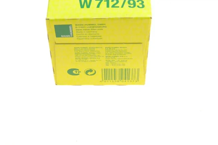Фільтр масляний VW Golf 1.2/1.4 TSI 07-13/Jetta/Passat 1.4 TSI 07-10 MANN-FILTER W 712/93 - изображение 5