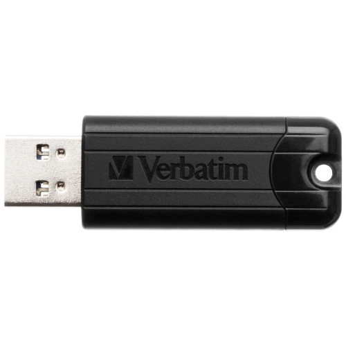 USB флеш накопитель Verbatim 16GB PinStripe Black USB 3.2 (49316) Verbatim 49316 1076532 - изображение 2