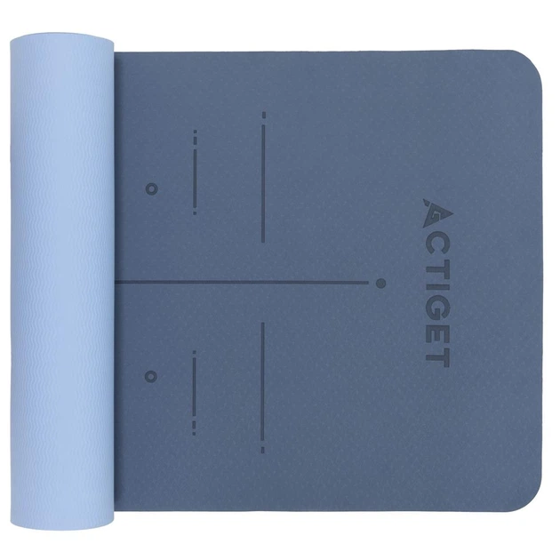 Килимок для вправ Actiget Протиковзкий 183 x 61 см Синій ACT0021 (5908455308281) - зображення 7