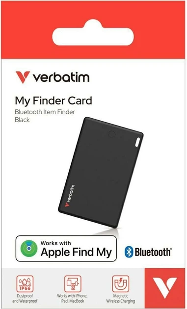Трекер Verbatim My Finder Card Bluetooth Black (23942321385) - зображення 4