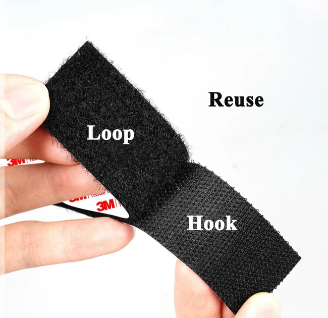 Стрічка Velcro 3M SJ3526 Hook Loop ширина 20 мм довжина 5 метрів Black - зображення 4