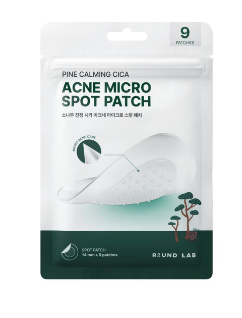 Микроиголочные патчи против прыщей Round Lab Pine Calming Cica Acne Micro Spot Patch, 9 шт - Фото 1 Микроиголочные патчи против прыщей Round Lab Pine Calming Cica Acne Micro Spot Patch, 9 шт - изображение 1