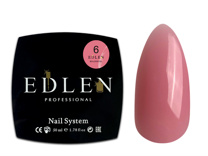 Гель для наращивания Edlen Builder Gel №06 50 мл - Фото 1 Гель для наращивания Edlen Builder Gel №06 50 мл - изображение 1