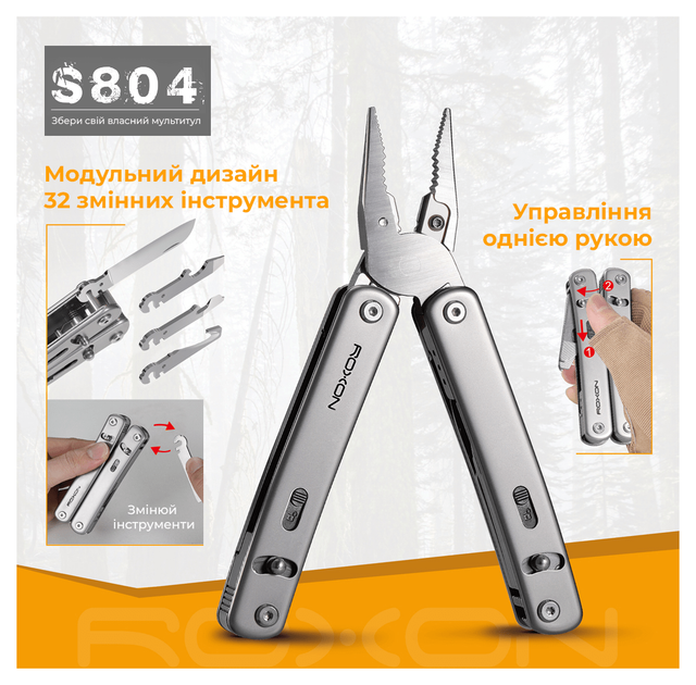 Мультитул Roxon Flex S804 (FNR_S804G) - изображение 3