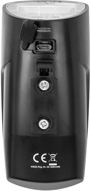 Przednia lampka rowerowa Antimi 30 luksów, LED, IPX5 (HS081508) - obraz 3