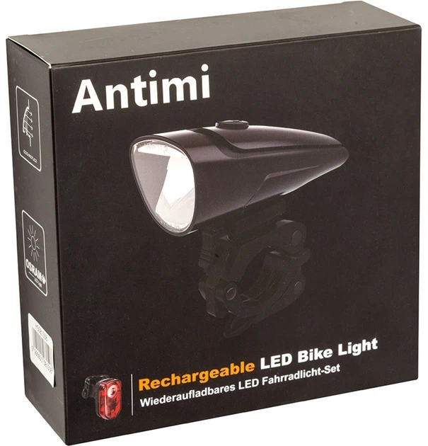 Przednia lampka rowerowa Antimi 30 luksów, LED, IPX5 (HS081508) - obraz 6