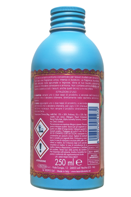 Ароматичний парфум для прання tesori doriente profuma biancheria ayurveda 35 прань 250 мл. - изображение 2