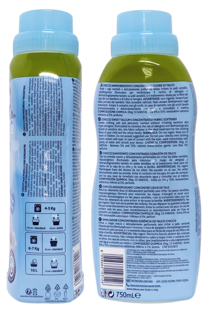 Кондиціонер для прання дитячий CHICCO amm.conc.c.talco 30 прань 750 мл. - изображение 2