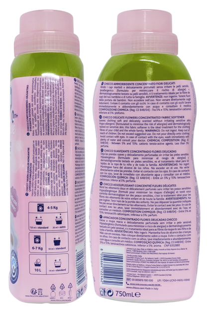 Кондиціонер для прання дитячий CHICCO amm.conc.fiori del. 30 прань 750 мл. - изображение 2