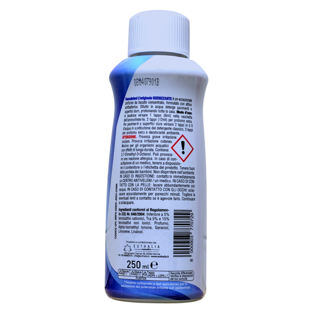 Ароматичний парфум для прання та миття підлог COCCOLATEVI prof bucato igienizz paVIM 250 ml original - изображение 2