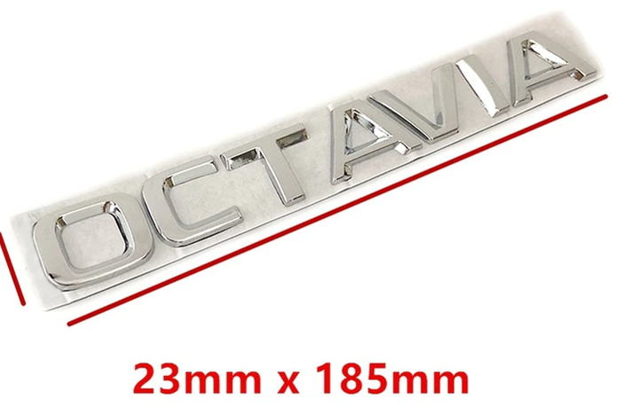 Шильдик логотип OCTAVIA А5 октавия хром металлическая табличка (шкода) Skoda - изображение 2