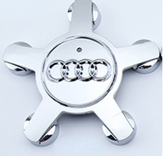 Ковпачок на диски Audi 4F0601165N срібло зірка ауді краб 135 мм 58 мм - зображення 3