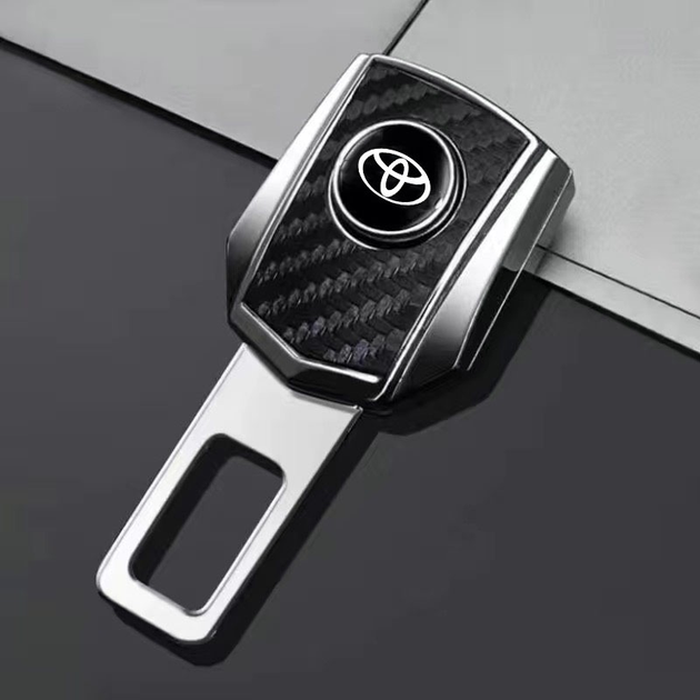 Перехідник ременя Toyota безпеки з можливістю пристебнутися подовжувач метал-заглушка карбон туто - зображення 2