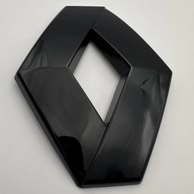 Емблема логотип Renault, 120 мм 96 мм (чорна глянець) рено знак - зображення 3