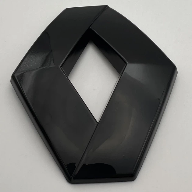 Емблема логотип Renault, 120 мм 96 мм (чорна глянець) рено знак - зображення 5